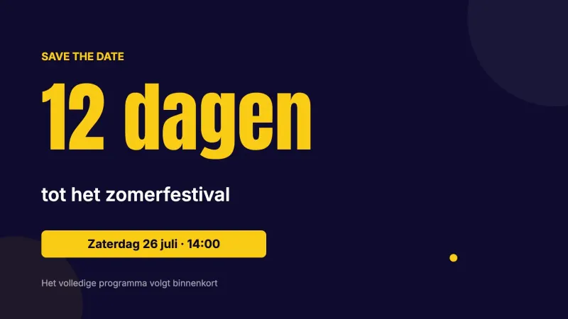 Save the date