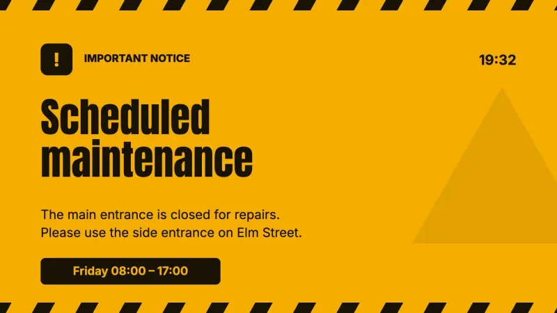 Important notice