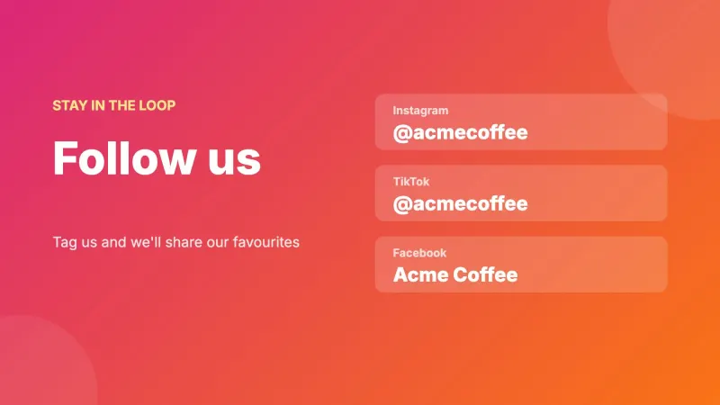 Follow us