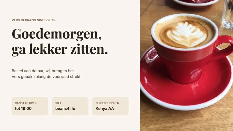 Welkomstbord