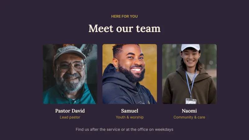 Pastoral team