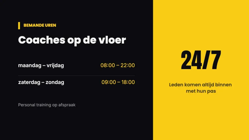 Openingstijden