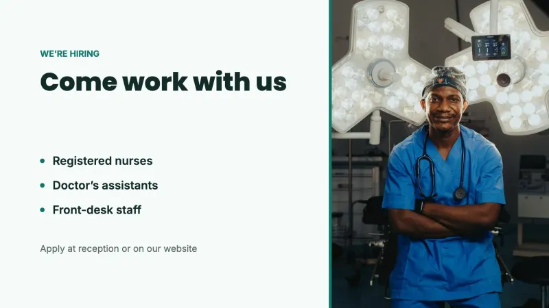 Clinic hiring