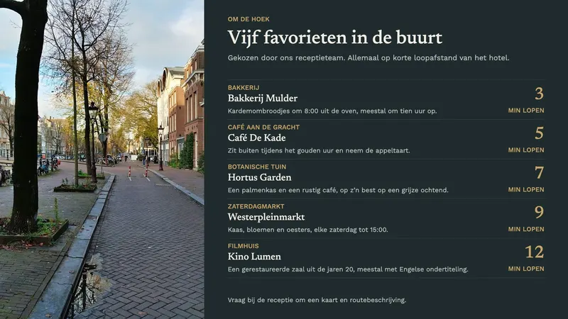 Om de hoek