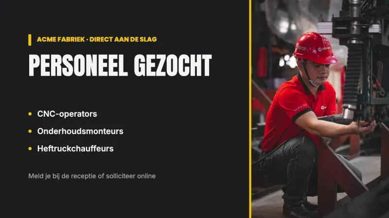 Vacatures fabriek