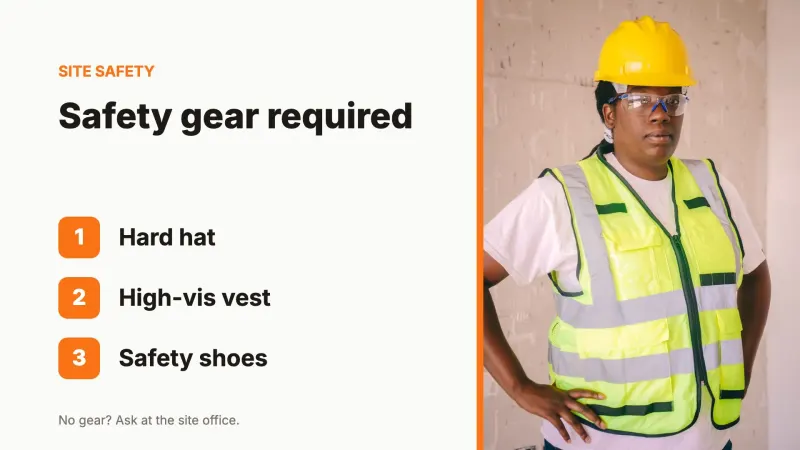 Safety gear check