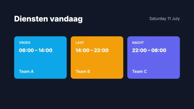 Dienstenrooster