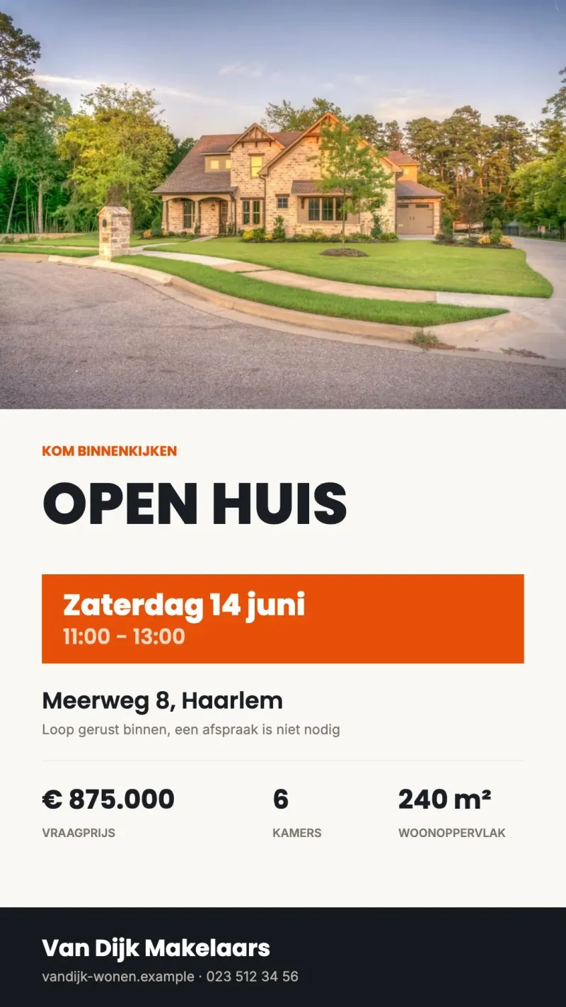 Open-huis-bord