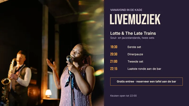 Live muziek vanavond