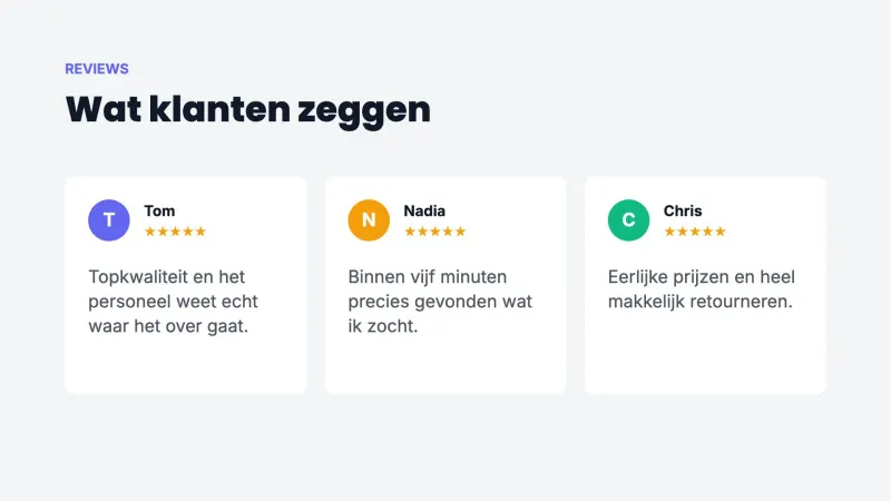 Klantreviews