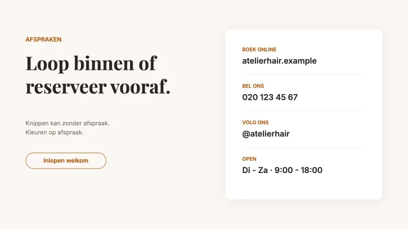 Afsprakenbord