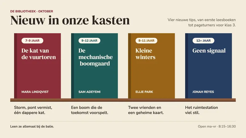 Nieuw in de kast