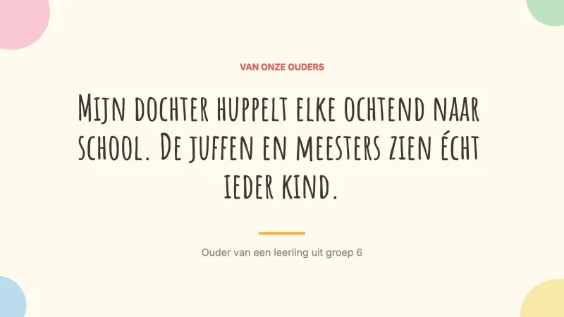 Ouders aan het woord