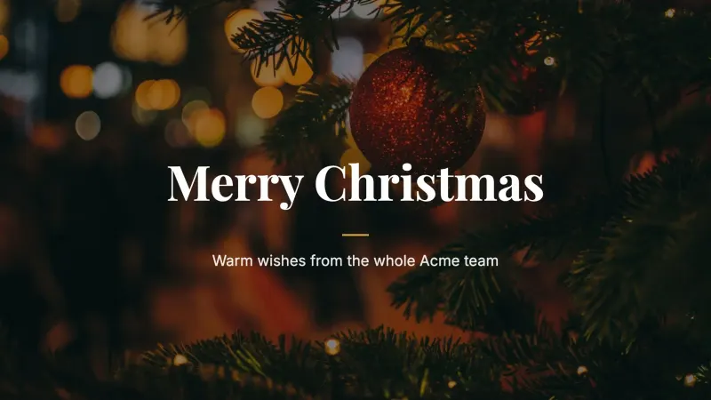 Merry Christmas