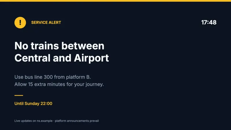 Service alert