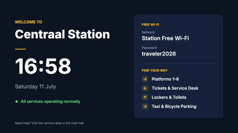 Station welcome