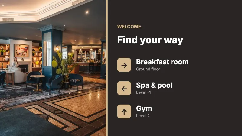 Welcome directions