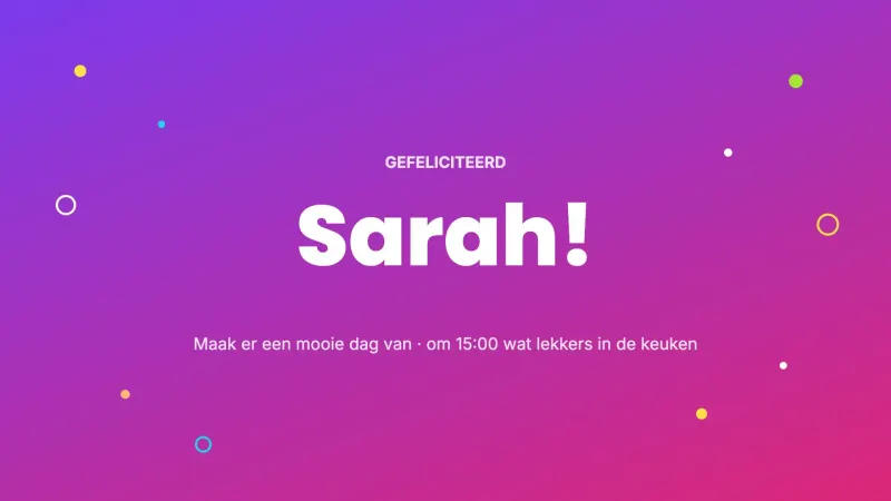 Gefeliciteerd