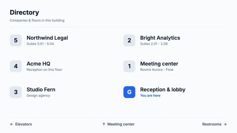 Building directory
