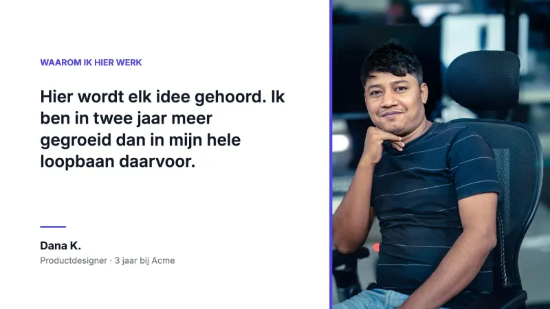 Waarom ik hier werk
