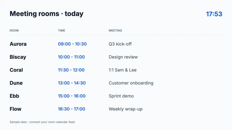 Meeting rooms
